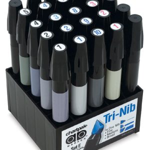 Set Plumones Chartpak - 25 Colores Grises - Material de Arte en España